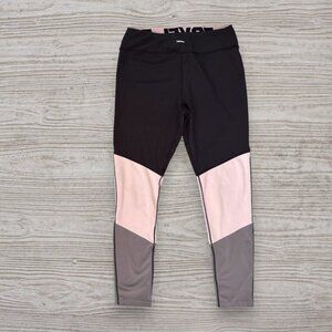 Flag Nor Fail Tri Leggings Blush Black Gray Full Length Mid Rise M